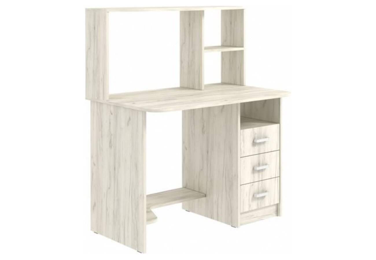 фото Стол Компьютерный 1050 (1050*1250*650 мм) Династия Белый 06.209 письменный для школьника