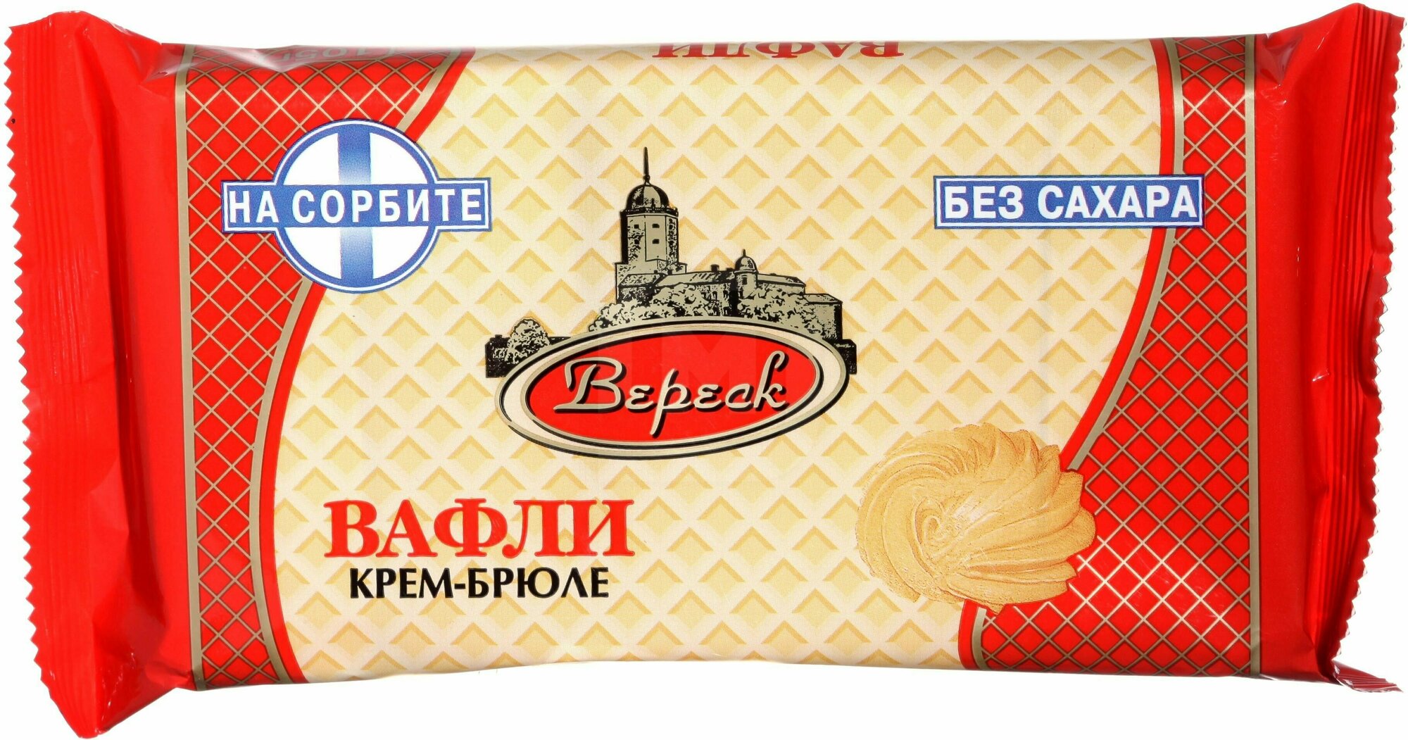 Вереск Вафли со вкусом крем-брюле, на сорбите, 105 гр, 12 шт - фотография № 2