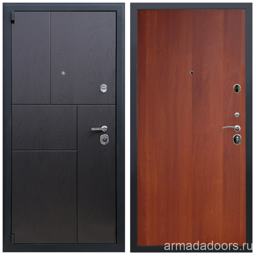 Входная дверь Армада Бастион МДФ панель 16 мм ФЛ-290 Дуб фактурный шоколад; МДФ 6 мм Итальянский орех