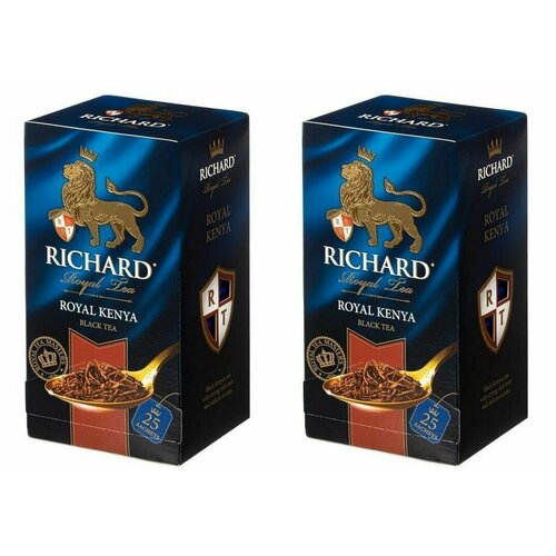 Richard Чай черный в пакетиках Royal Kenya, 25 пакетиков, 2 шт