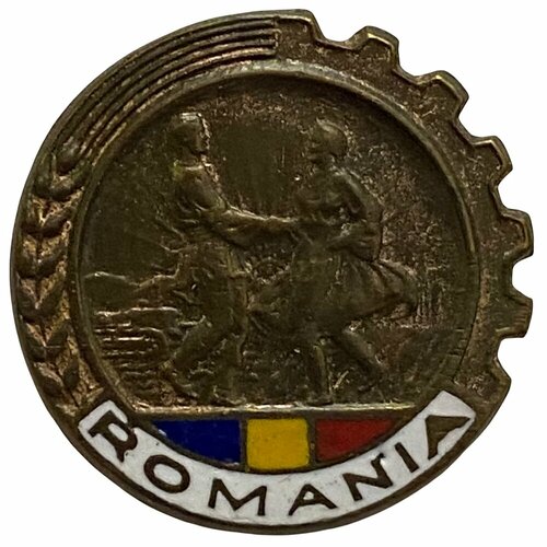 Знак Romania (Фестиваль сельской молодежи) Румыния 1951-1960 гг. знак хөгжилнэгдэл гурванбулаг развитие гурванбулага монголия 1951 1960 гг