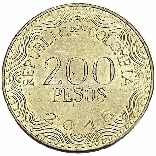 Колумбия 200 песо 2015 г. колумбия 200 песо 1992 г