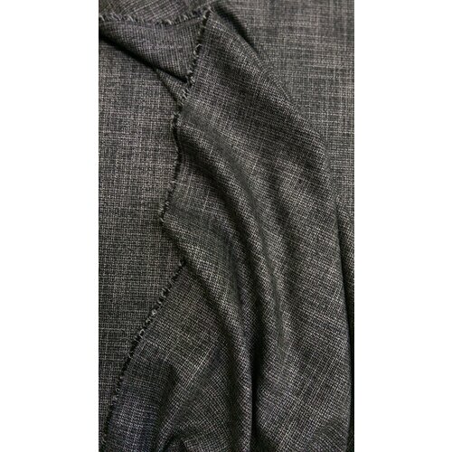 Ткань Костюмно-плательная поливискоза серый меланж Италия жаккардовая костюмно плательная ткань хлопок 64% вискоза 36% 210 см 126 см италия