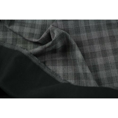 Ткань двусторонняя шерсть в клетку