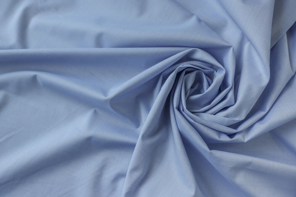 Ткань рубашечный хлопок голубой