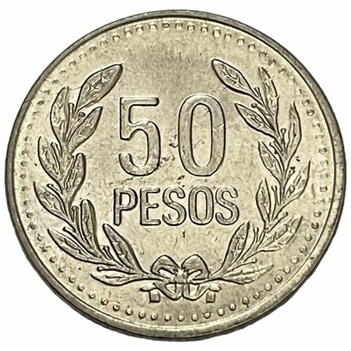Колумбия 50 песо 2011 г. колумбия 50 песо 2010 г