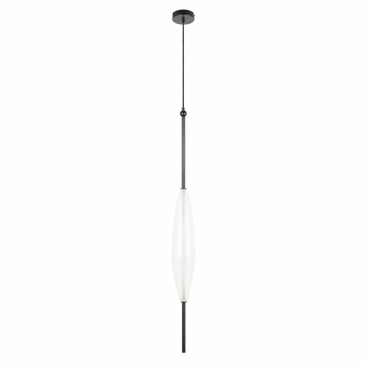 Подвесной светильник Loft IT Venice 10223/A White, Светодиодная, LED, Стекло/Белый, Металл/Черный, Современный, На кухню, На потолок, Овал, Испания