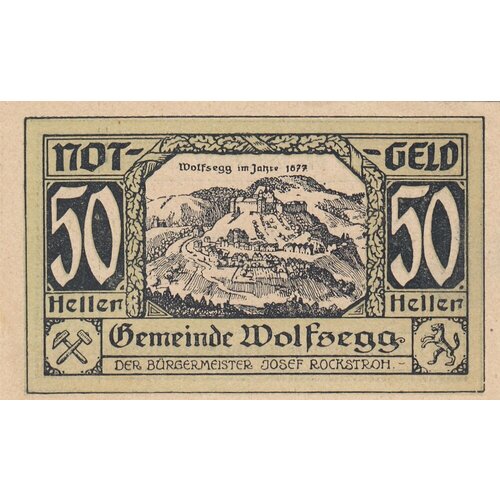 Австрия, Вольфсегг 50 геллеров 1914-1921 гг. (№2) австрия франкенбург 50 геллеров 1914 1921 гг 2