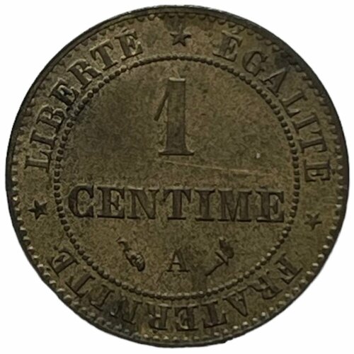 Франция 1 сантим 1897 г. (A) австрия 1 крона 1897 г