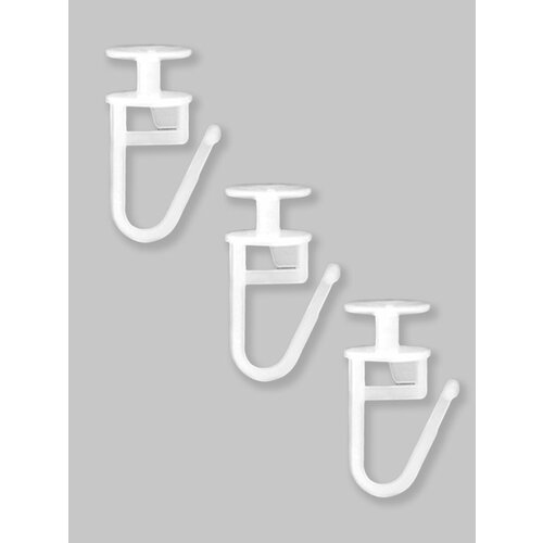 Крючок-гвоздик белый (шляпка D11мм) А2511 пластиковый для шины (уп. 100 шт)