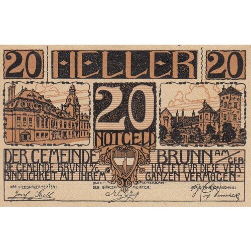 Австрия, Брун-ам-Гебирге 20 геллеров 1920 г. (2) австрия зеекирхен ам валлерзее 20 геллеров 1920 г 2