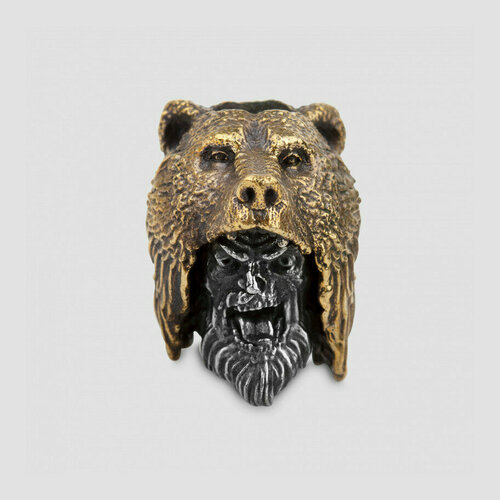 Бусина на темляк «Егерь», размер 1.9х1.4х1.7 см, материал: бронза BR-034