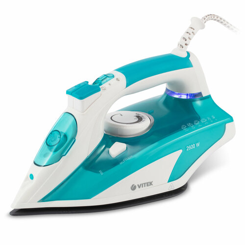 Утюг 2600ВТ керам Покрытие двойное С отпар Самооч противокап ЗАЩ от накипи VITEK 613200₽