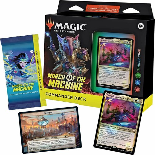 Настольная игра Wizards of the Coast MTG (англ): March of the Machine: Commander: Tinker Time бустер wizards of the coast mtg commander legends battle for baldur s gate collector booster