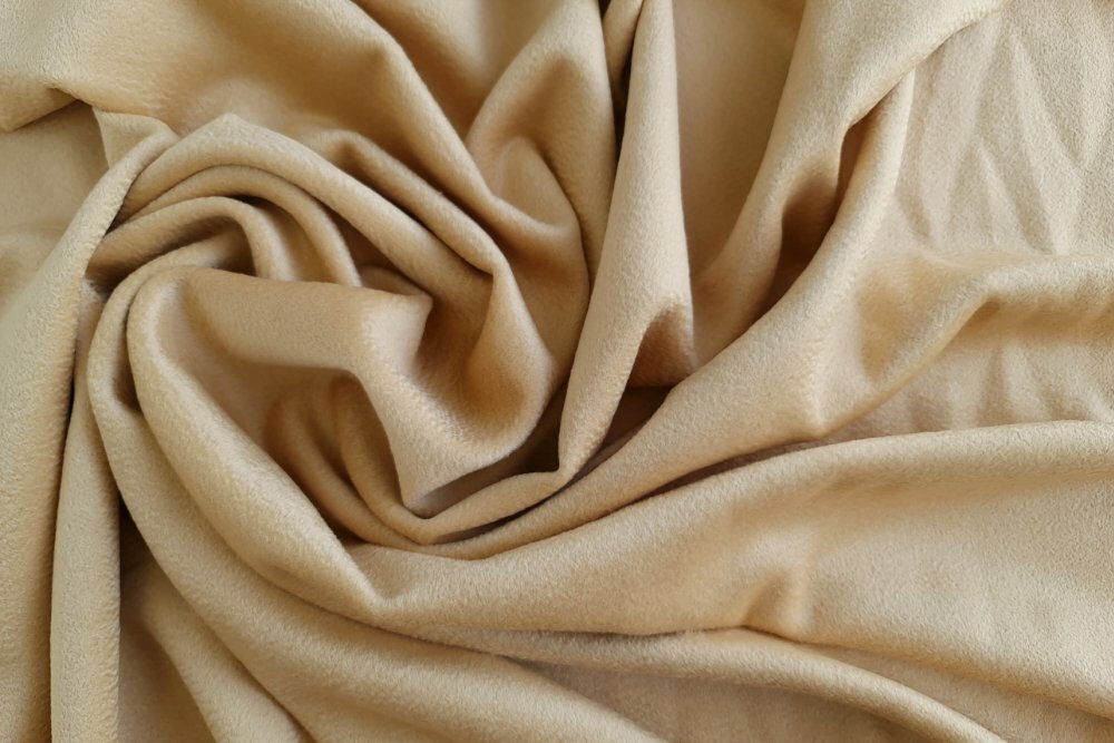 Ткань пальтовая шерсть с кашемиром песочного цвета