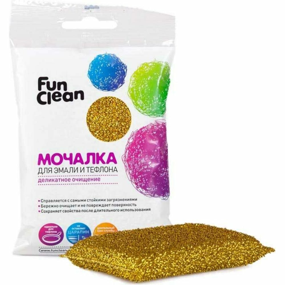 фото Мочалка для эмали и тефлона Fun Clean 6855