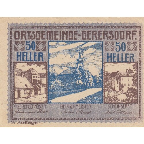 Австрия, Герерсдорф 50 геллеров 1914-1920 гг. (№2) австрия эртль 50 геллеров 1914 1920 гг 2