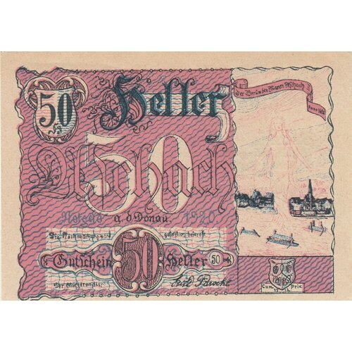 Австрия, Ашах-ан-дер-Донау 50 геллеров 1914-1921 гг. (№6) (3)
