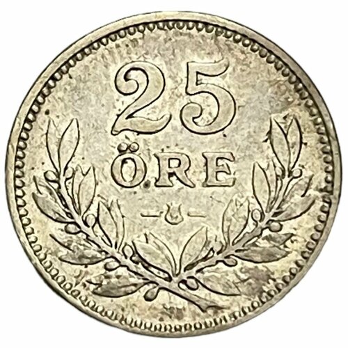 Швеция 25 эре (оре) 1914 г. гренландия 25 эре 1926 г 2