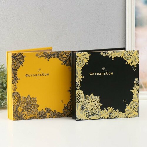 Фотоальбом на 100 фото 10х15 см Графичные цветы кожзам в коробке микс 235х4х225 см 2223₽