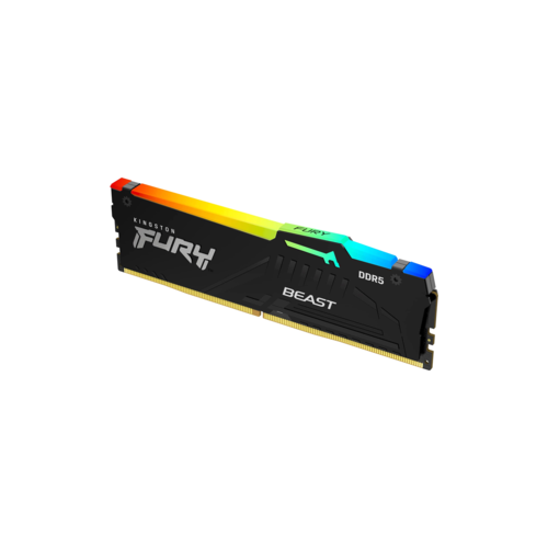 Оперативная память Kingston 16GB 6000MTs DDR5 CL40 DIMM FURY Beast RGB 1082700₽