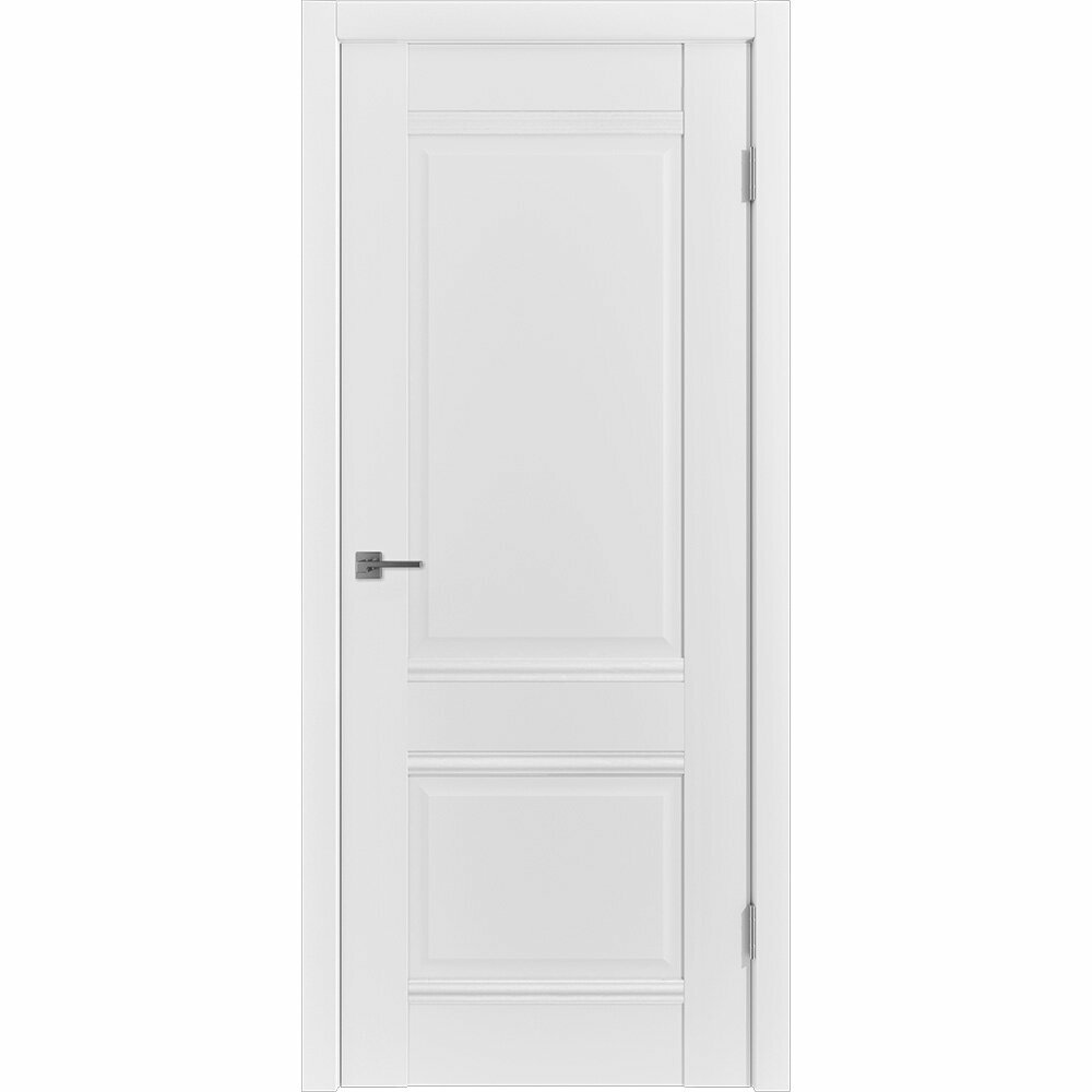 фото Дверь межкомнатная Классик Нова 2 800х2000 мм ПВХ эмалит белая глухая с замком и петлями