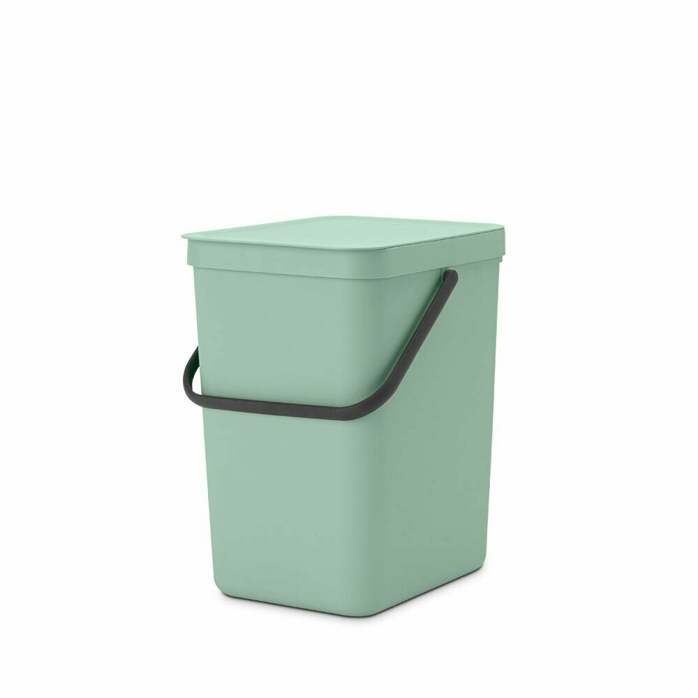 Ведро для мусора 25 л Brabantia Sort & Go мятно-голубой - фото №1