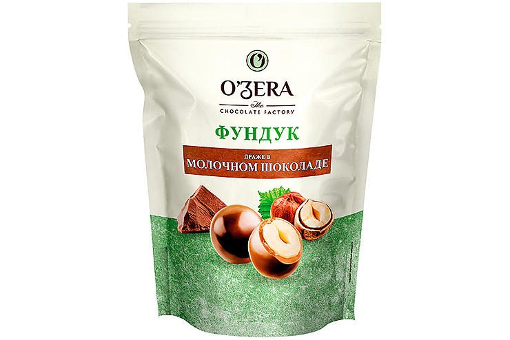 O'Zera, драже Фундук в молочном шоколаде, 150 грамм
