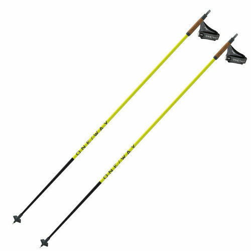 Лыжные палки ONEWAY (OZ41221) Storm 2 (Карбон 100%) (желтый) (177,5) лыжные палки skigo 24 elit карбон 100% синий 160
