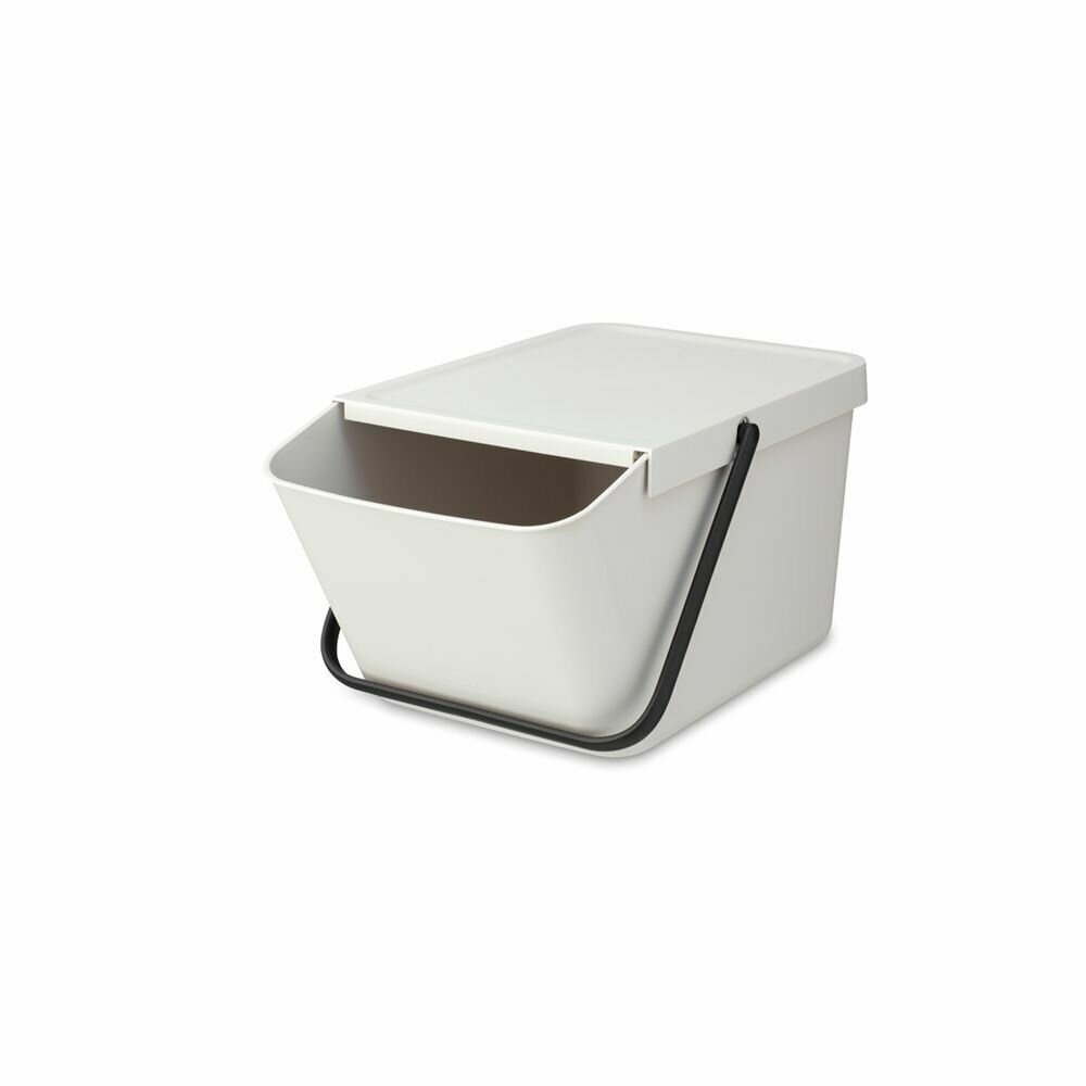 Ведро для мусора 20 л Brabantia Sort & Go Stackable светло-серый - фото №5