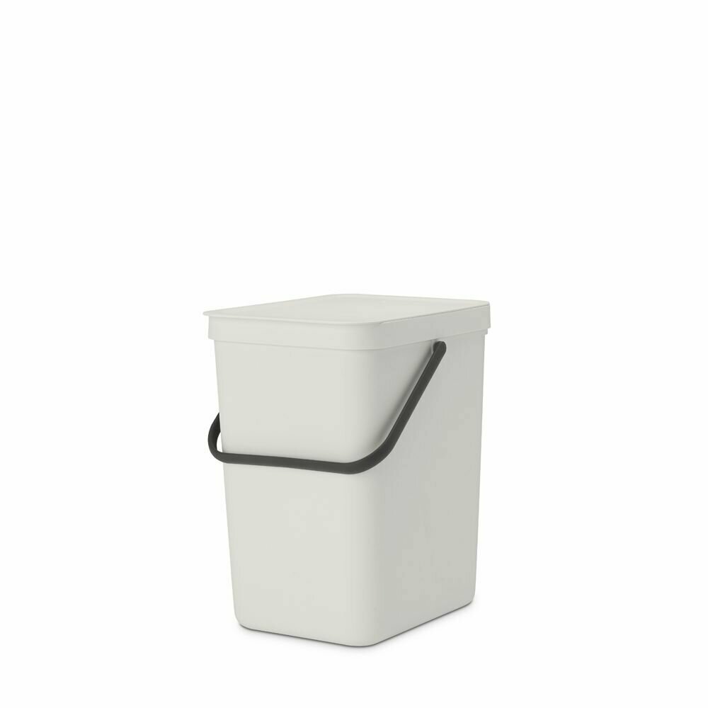 Ведро для мусора 25 л Brabantia Sort & Go светло-серый - фото №1