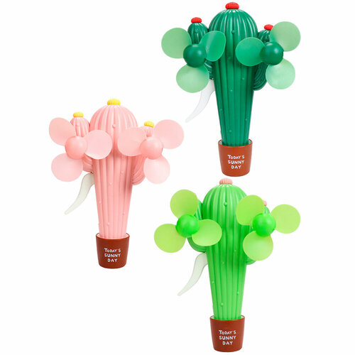 Вентилятор детский Кактус шоубокс-12 шт с водой цвет микс цена за 1 штуку930-16 92600₽