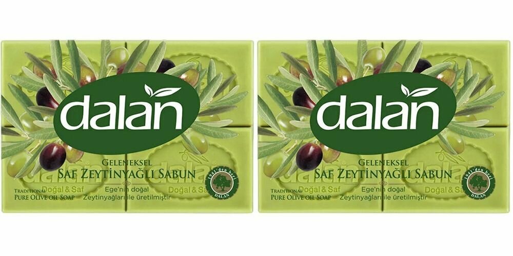 фото Dalan Мыло хозяйственное традиционное оливковое, 500 г, 2 уп