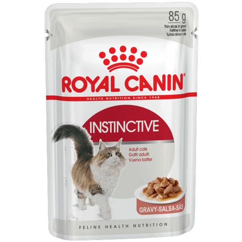 Royal Canin Instinctive (в соусе), пауч для взрослых кошек, 85 г влажный корм royal canin sensory smell taste feel мультипак 12шт 85гр 3 вкуса