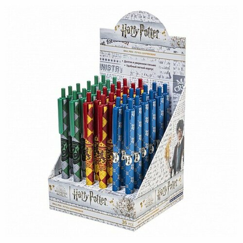 Ручка шариковая автоматическая 07 мм Hatber Гарри Поттер синяя микс 3 вида BP_07475236 шт 1971₽