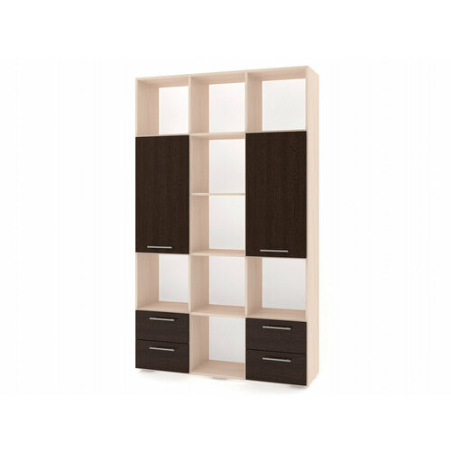 Стеллаж Бриз - 3.04 фабрика «Мебель Лэнд 24» ШxГxВ 120x35x202