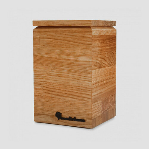 Емкость для сыпучих продуктов BP002ON, 11 х 11 х 17,5 см, дерево дуб 700220