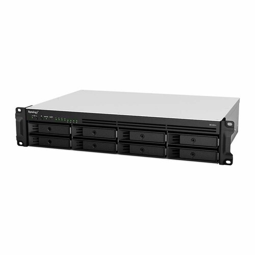 Схд стоечное исполнение 8bay 2u no hdd rs1221+ synology черный
