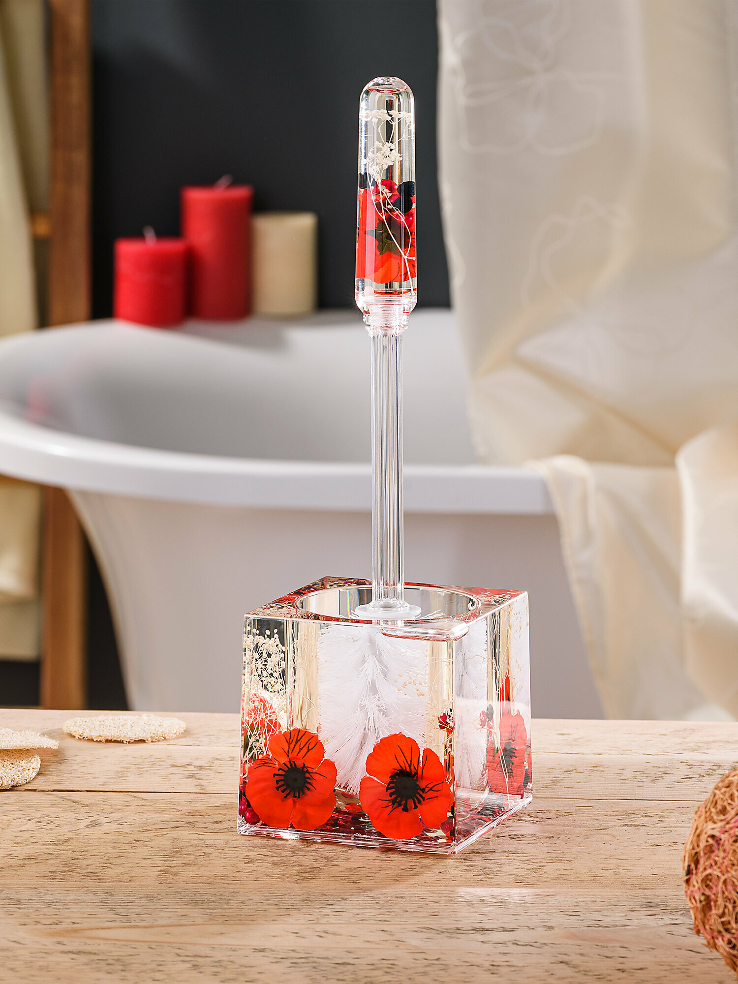 фото Ершик Vеrmilion, 12х12х33,5 см, цвет красный