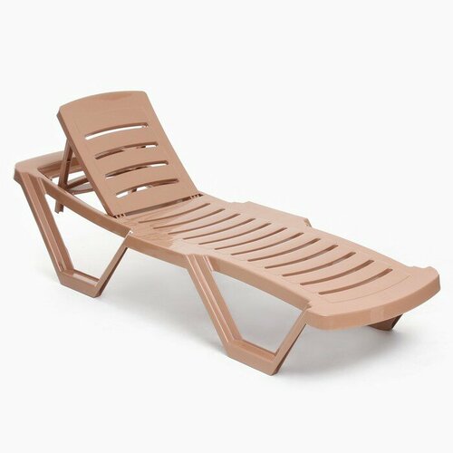 Шафран Шезлонг Новый Свет 187 х 63 х 43 см коричневый 13035₽