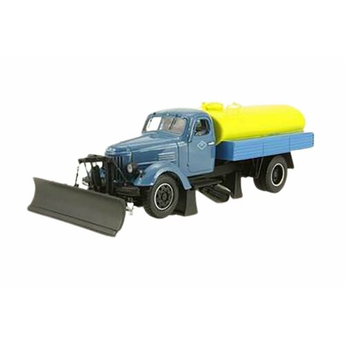 ZIL-164A wasching car KPM-2 (ussr russia) blue/yellow | ЗИЛ-164А поливомоечная машина КПМ-2