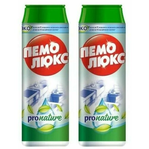 Пемолюкс Чистящий порошок Pro Nature, 480 г, 2 шт