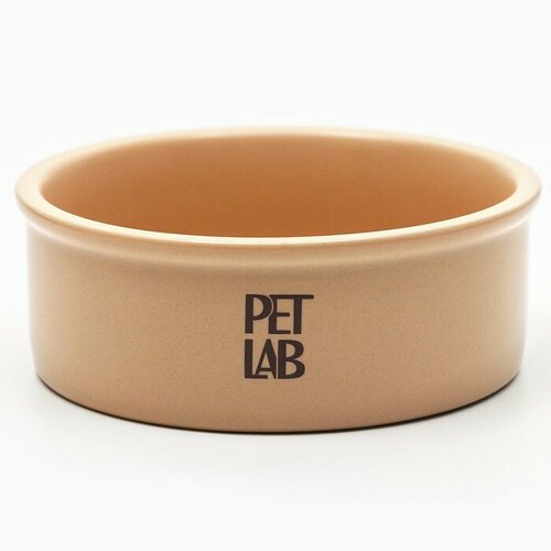 Pet Lab Керамическая миска 200 мл, бежевая