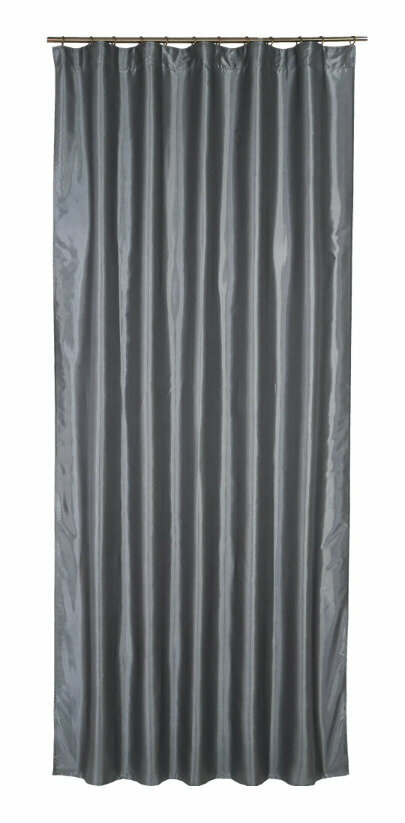фото Штора на ленте Taffy Granit 3 140х260 см полиэстер однотон цвет серый