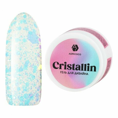 ADRICOCO, Гель для дизайна Cristallin №03, 5 мл