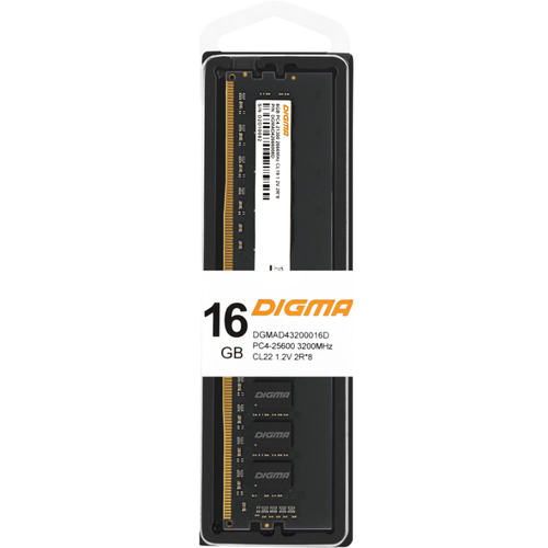 Память оперативная DDR4 16Gb Digma 3200MHz (DGMAD43200016D)