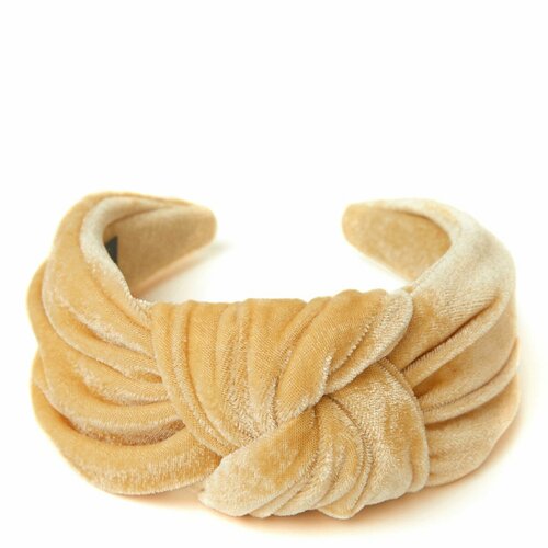 Молочный ободок с узлом из бархата Размер onesize молочный