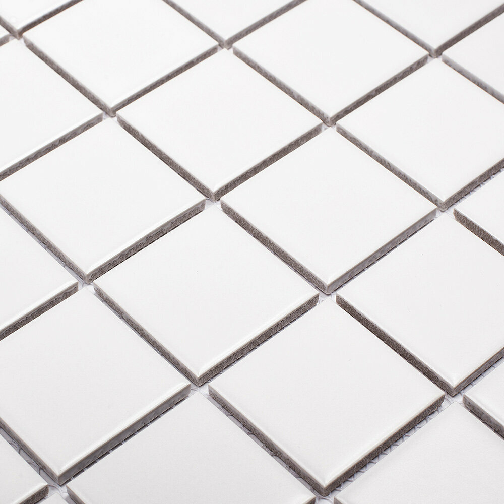 Изображение Мозаика Starmosaic White Matt белая керамическая 306х306х6 мм матовая