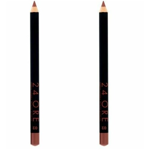 Карандаш для губ стойкий, Deborah Milano, 24 Ore Long Lasting Lip Pencil, тон 02 розовый нюд, 1.5 г, 2 шт