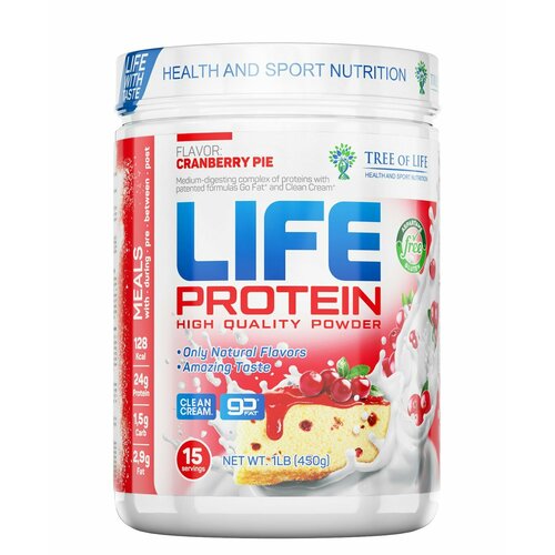 Tree of Life Life Protein 450 гр (брусничный пирог) tree of life life protein 450 гр blueberry and blackberry